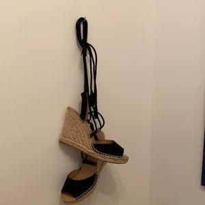 Classic black wedges